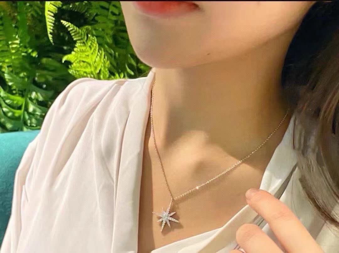 APM Monaco Star Shaped Diamond Necklace
